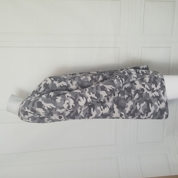 Agnes & Dora SZ Large Cardigan Gray Camo Super Soft Lightweight Long Button Up - Picture 5 of 8